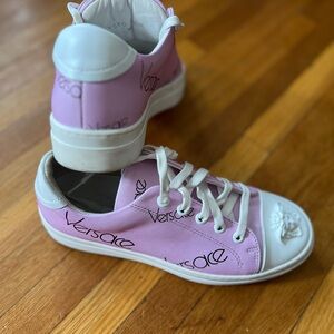 Young Versace Lilac/White Sneakers SZ 36 Euro/ 6 US